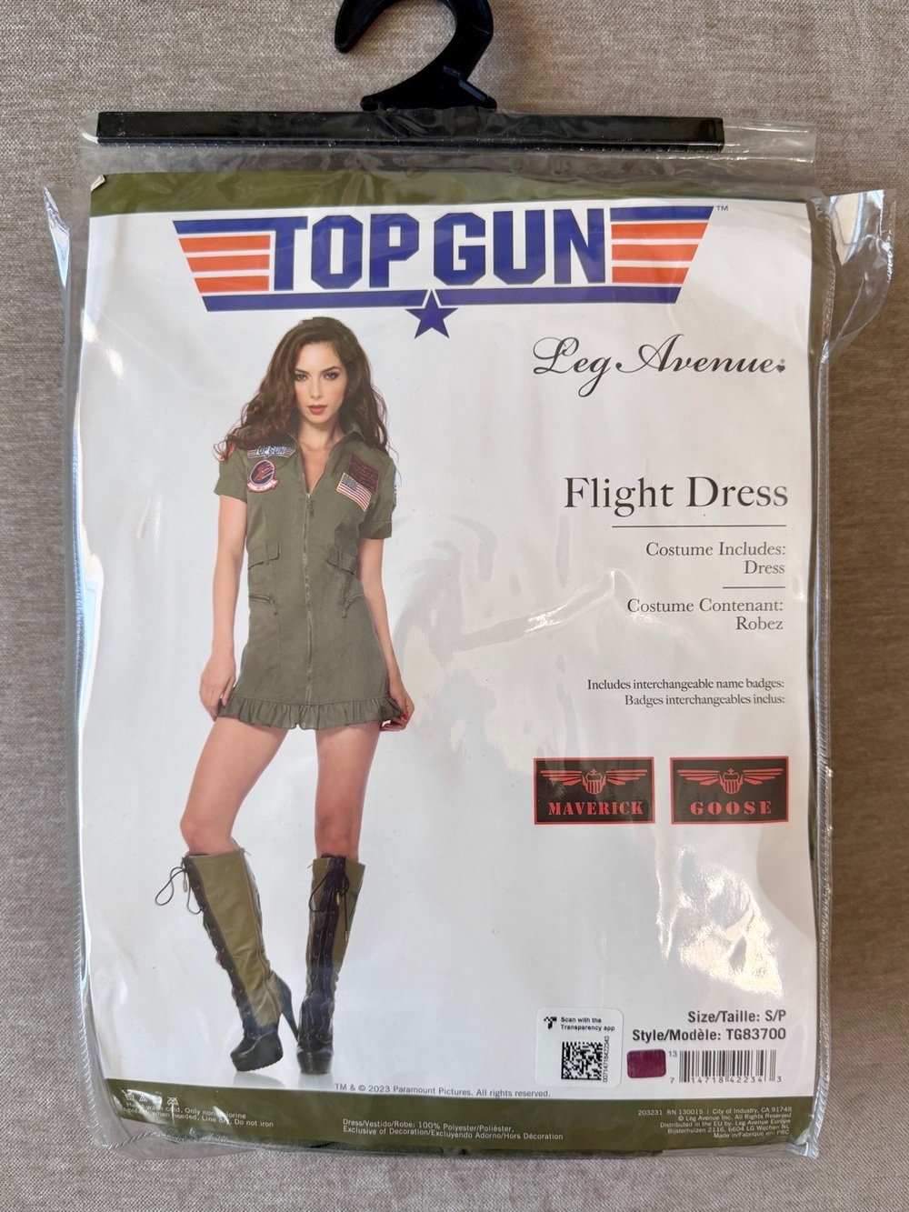 🇺🇸🫡Women’s Top Gun Costume Flight Dress Leg Avenue - Picture 5 of 13